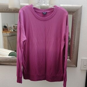 Splendid Purple Ombre Long Sleeve Top
